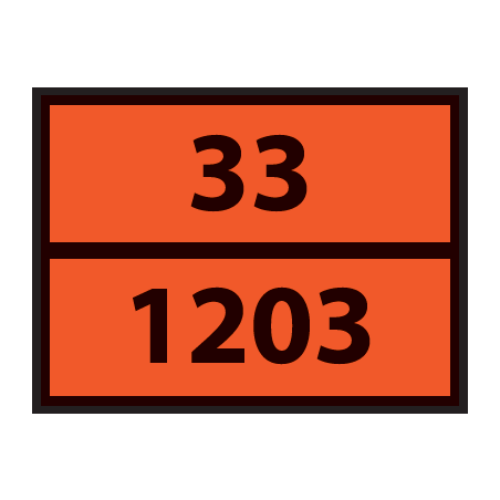 Plaque ADR pour camion Hydrocarbures liquides - 400x300mm