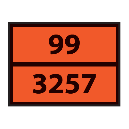 Plaque ADR pour camion Produits Bitumeux Chauds - 400x300mm