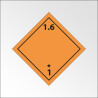 Signalisation de transport normalisée ADR - "Matières et objets explosifs n°1-6"