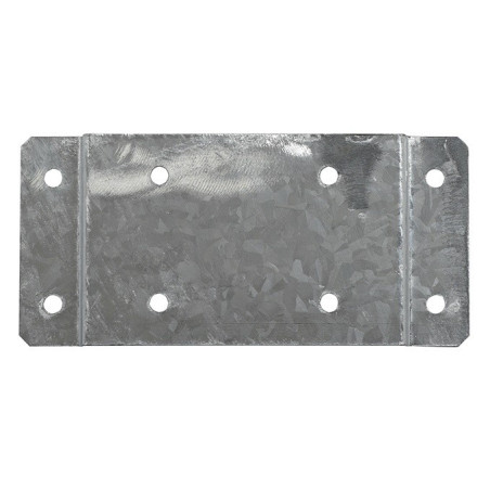 Plaque - Fixation murale universelle pour poubelles Trapi - 214 x 100 x 15 mm - Acier traité anticorrosion anti-UV