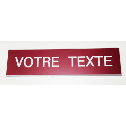 Plaque signalétique gravée sur mesure en Gravoply