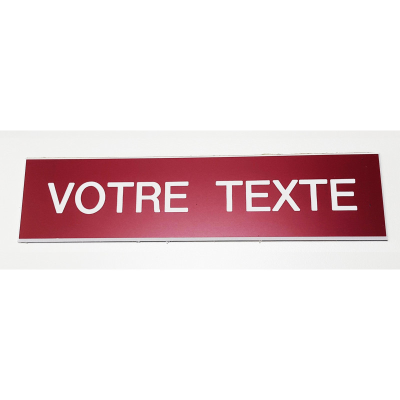 Plaque signalétique gravée sur mesure en Gravoply