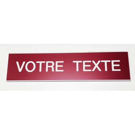 Plaque signalétique gravée sur mesure en Gravoply