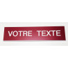 Plaque signalétique gravée sur mesure en Gravoply