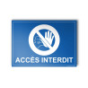 Plaque Interdiction - Accès interdit - ISO 7010 - Gravoply® - 100x140 mm