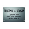 Plaque professionnelle Design Silver personnalisable
