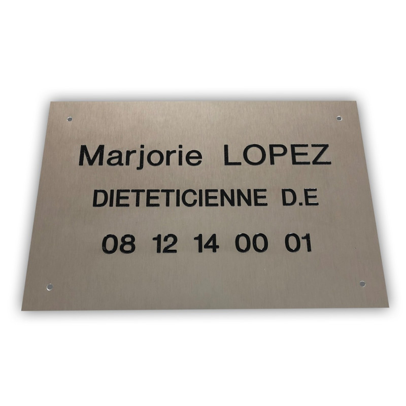 Plaque professionnelle LATI personnalisable
