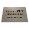 Plaque professionnelle LATI personnalisable