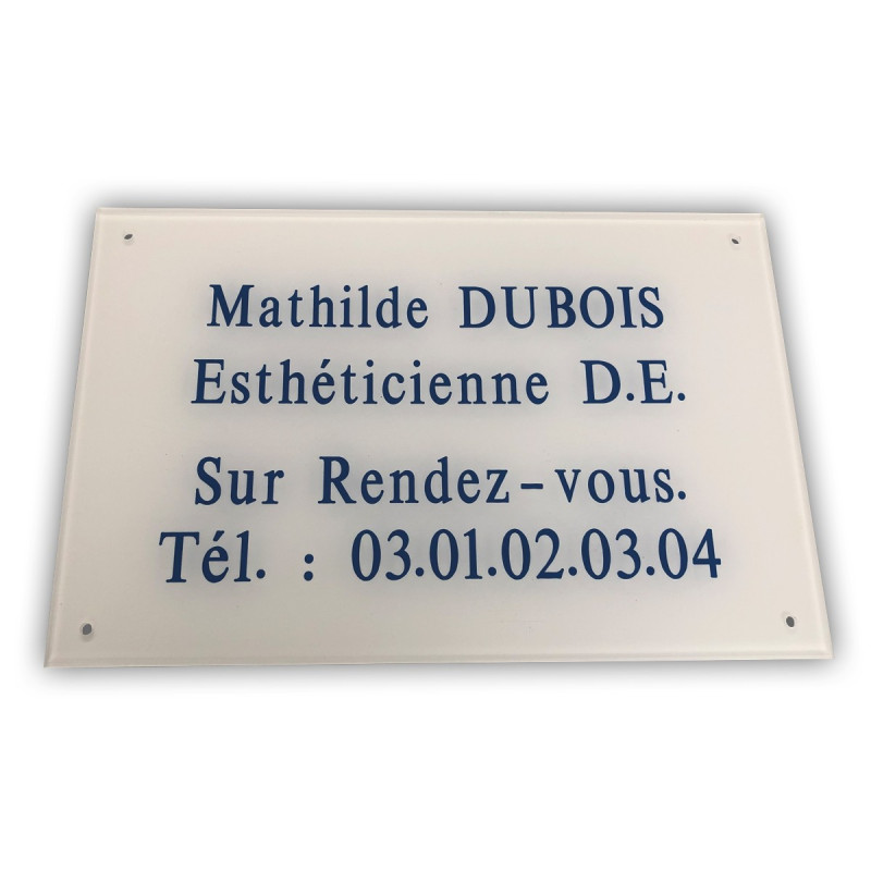 Plaque professionnelle SADI personnalisable