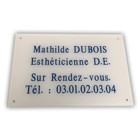 Plaque professionnelle SADI personnalisable