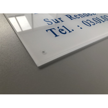 Plaque professionnelle SADI personnalisable