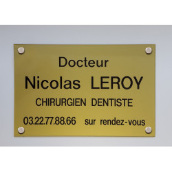 Plaque professionnelle Tradi personnalisable