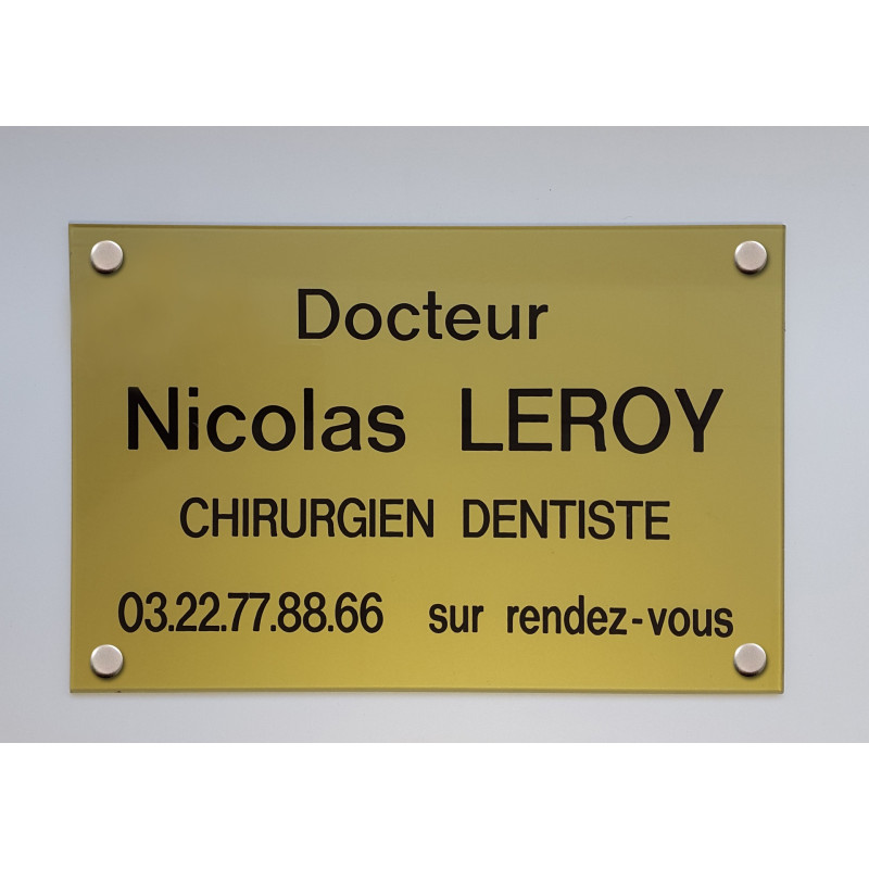 Plaque professionnelle Tradi personnalisable