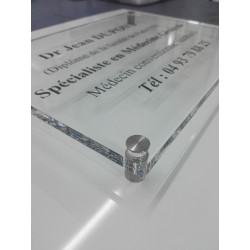 Plaque professionnelle WARNA personnalisable