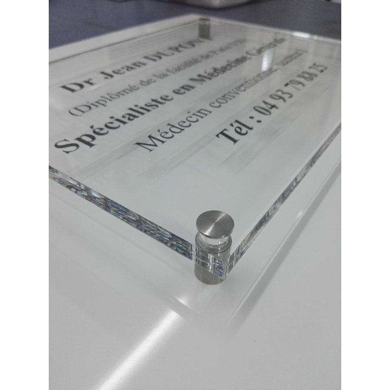 Plaque professionnelle WARNA personnalisable