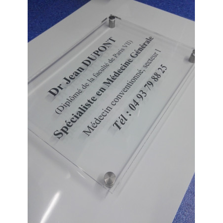 Plaque professionnelle WARNA personnalisable