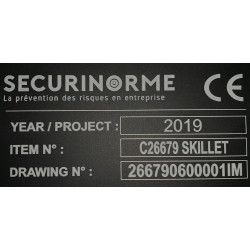 Plaque de firme élégante et professionnelle pour augmenter votre visibilité