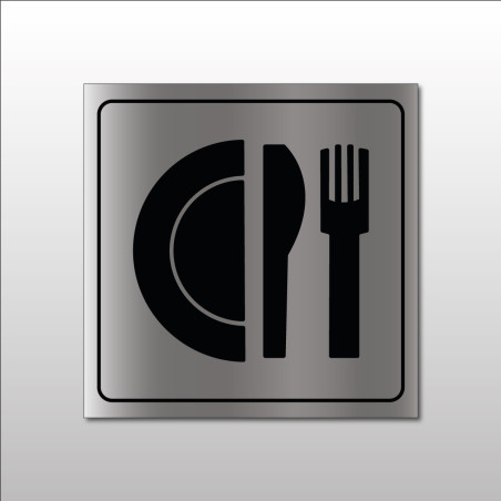 Pictogramme "Restaurant" en Metallex