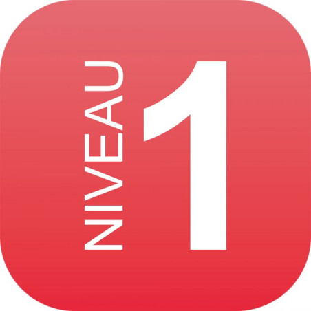 Plaque signalétique PLEXI Niveau 1 - 120 x 120 mm
