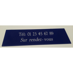 Plaque signalétique gravée sur mesure en Gravoglass