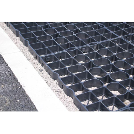 Plaque de stabilisation "Gravier" pour trafic parking public 500 x 500 mm