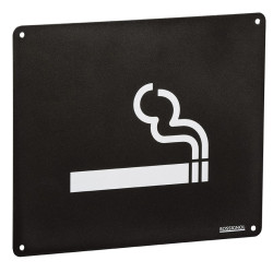 Plaque de tri pour mégots - Universelle, murale - 290 x 250 mm - Acier traité anticorrosion