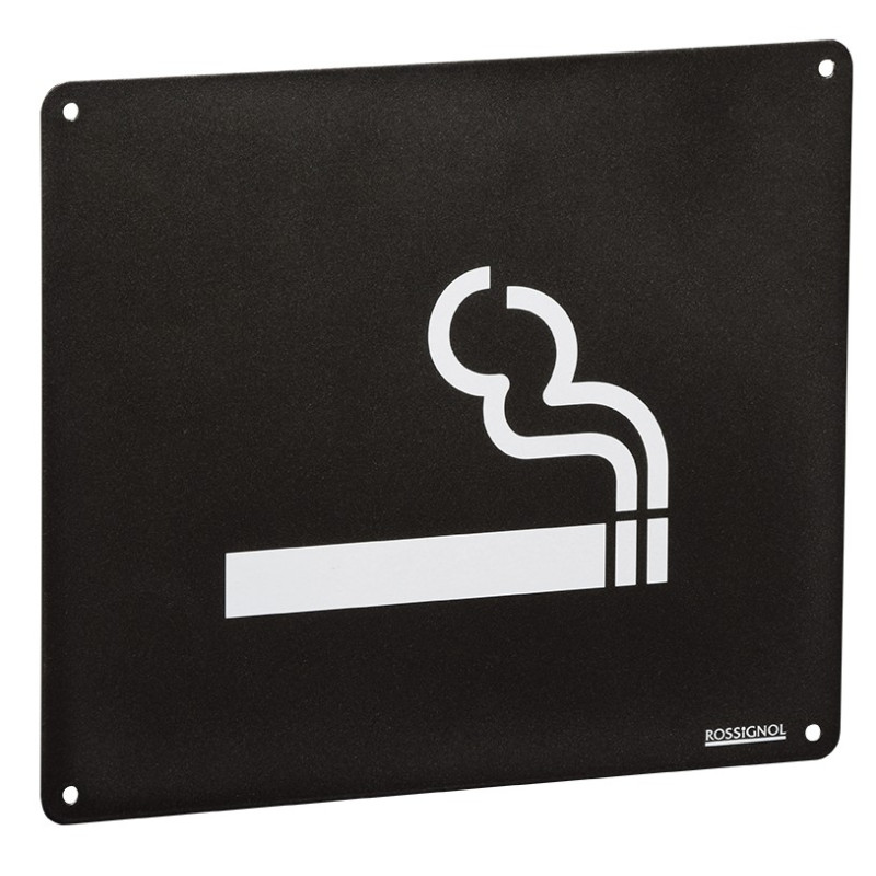 Plaque de tri pour mégots - Universelle, murale - 290 x 250 mm - Acier traité anticorrosion