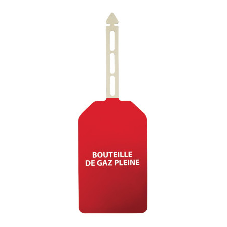 Plaquettes d'inspection - Danger Bouteille de gaz pleine - 85 x 145 mm - Polyester