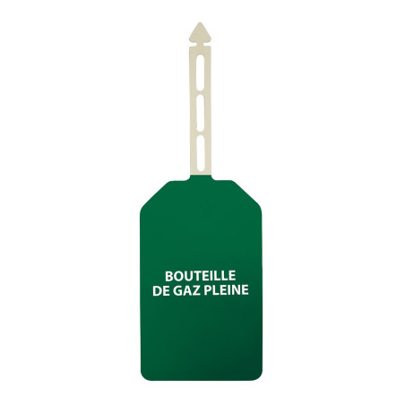 Plaquettes d'inspection - Danger Bouteille de gaz pleine - 85 x 145 mm - Polyester