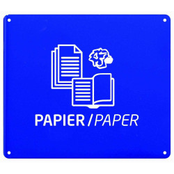 Plaque de Tri Sélectif - Universelle pour Poubelles Trapi - Acier