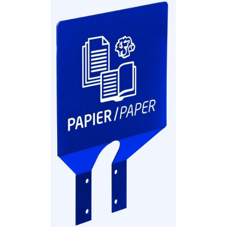 Plaque de Tri Sélectif - Universelle pour Poubelles Trapi - Acier