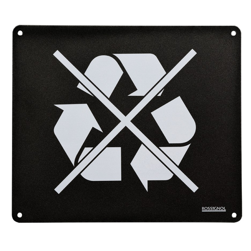 Plaque - Universelle de tri pour poubelles Trapi - Acier