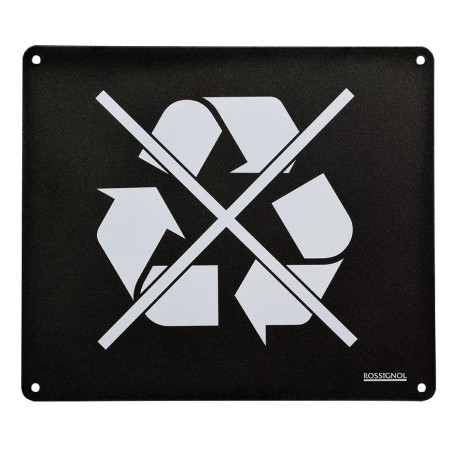 Plaque - Universelle de tri pour poubelles Trapi - Acier