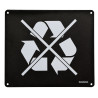 Plaque - Universelle de tri pour poubelles Trapi - Acier
