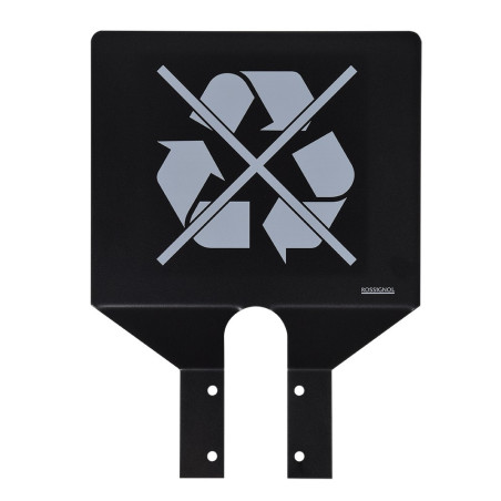 Plaque - Universelle de tri pour poubelles Trapi - Acier