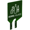 Plaque - Universelle Verte pour Tri Sélectif - Acier Traité Anticorrosion Poudré Anti-UV
