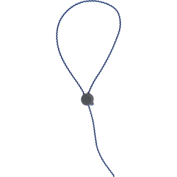 Plombs à Sceller - Tête Copolymère Fil Perlé Plastifié Bleu 150mm - Par 100