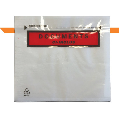 Pochette adhésive porte documents