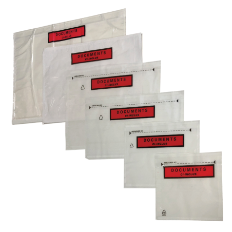 Pochette adhésive porte documents