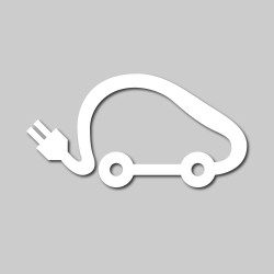 Pochoir - Véhicule Électrique - Adhésif