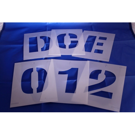 Pochoir Lettres & Chiffres PVC