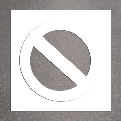 Pochoir - Stationnement interdit - PVC