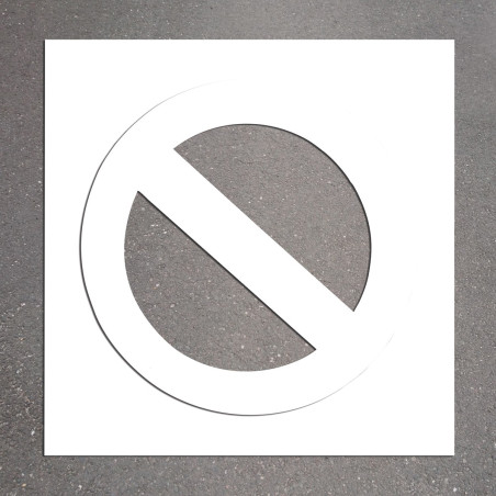 Pochoir - Stationnement interdit - PVC