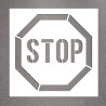 Pochoir Marquage au Sol ""STOP"" - 600 x 600 mm - PVC
