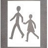 Pochoir - Traversée d'école - 120 x 80 cm - PVC
