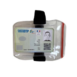 Brassard porte badge ajustable