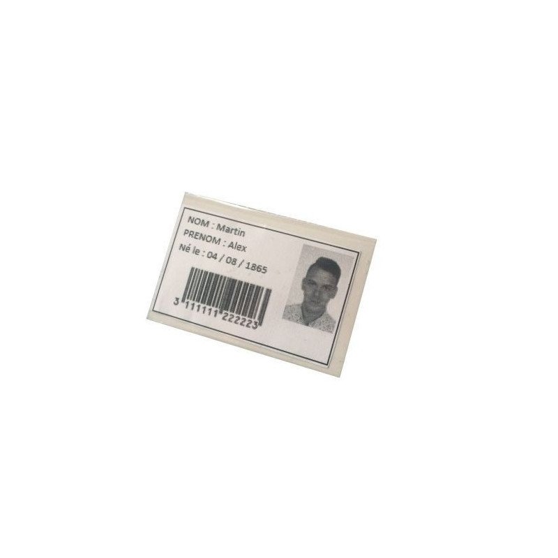 Lot de portes-badges avec épingle 56x92 ou 40x60