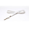 Porte-badge - cordon tube 12 mm avec mousqueton métal - polyester