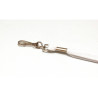 Porte-badge - cordon tube 12 mm avec mousqueton métal - polyester