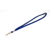 Porte-badge - cordon tube 12 mm avec mousqueton métal - polyester